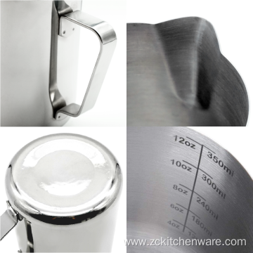 Stainless Steel Milk Frothing Pitcher With Engraved Scale